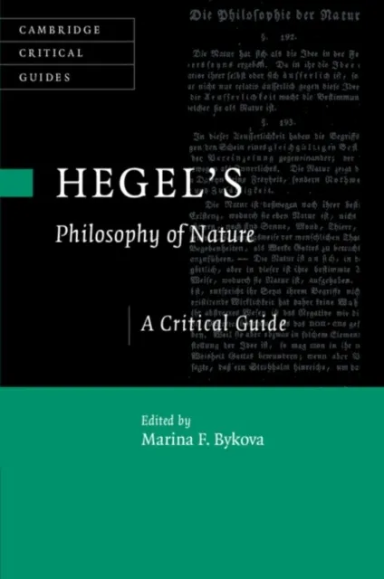 Hegel's Philosophy of Nature  9781009010153