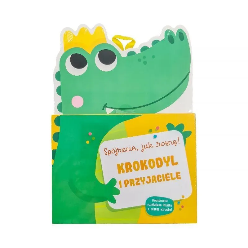 Krokodyl i przyjaciele. Książeczka z miarką wzrostu  9789464223255