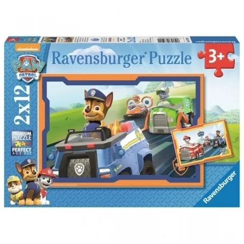 Ravensburger, Puzzle 2w1: Psi Patrol w akcji (075911)  4005556075911