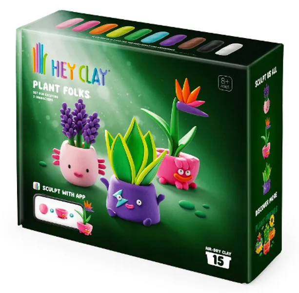 Hey Clay Zestaw zielona ekipa z akcesoriami  4897105245834