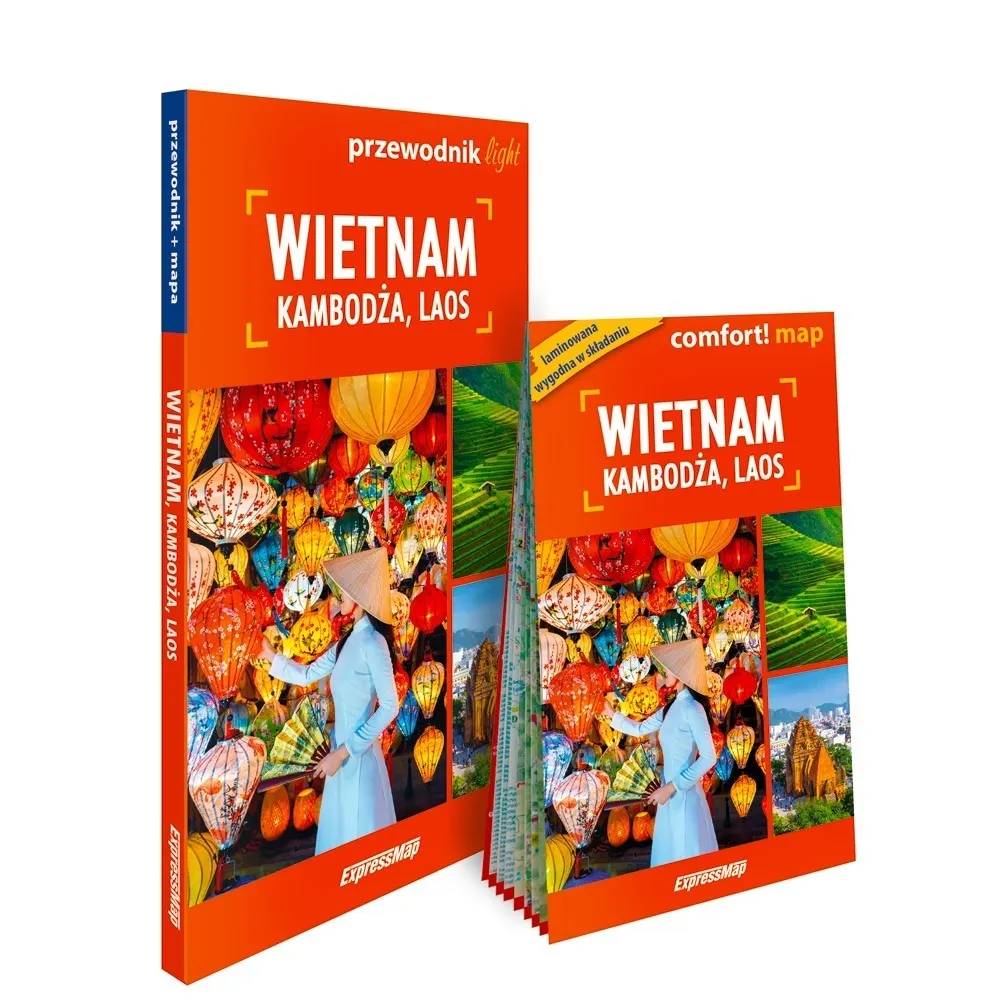 Wietnam Kambodża Laos Zestaw Przewodnikowy 2w1 light 2026  9788383558134