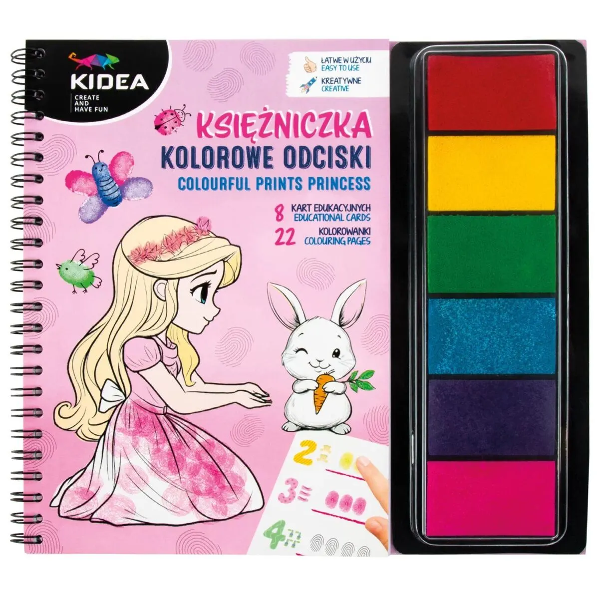 Kolorowe odciski księżniczka Kidea  5906601708671