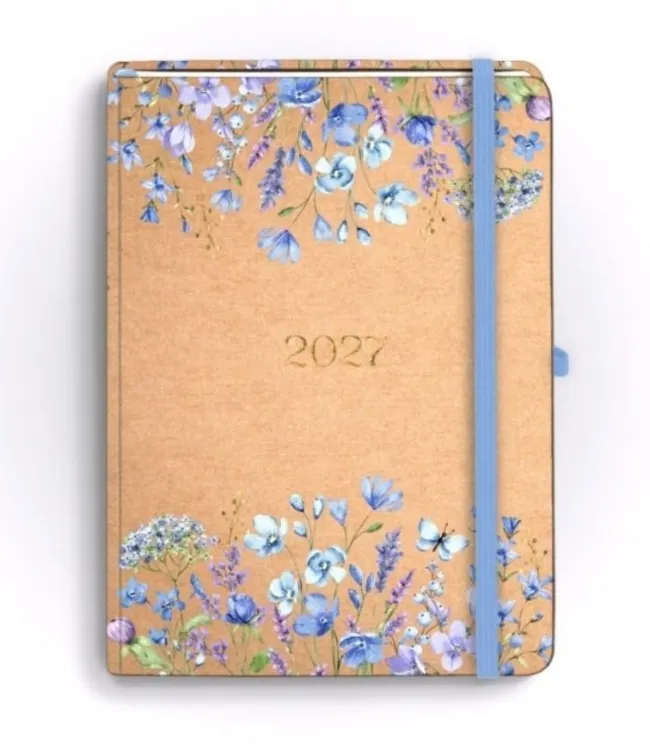Kalendarz 2027 Kraft A5 tygodniowy - blue  5904210099135