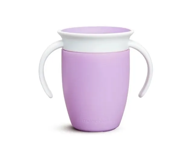 Kubek treningowy z uchwytami Munchkin Miracle 360° 207ml fioletowy 5019090516211