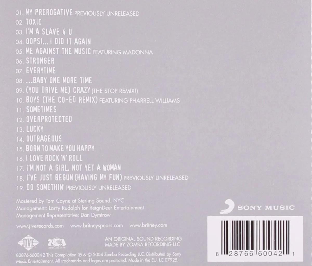 My Prerogative: The Greatest Hits 828766600421