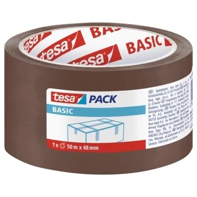 Taśma pakowa Tesapack Basic brązowa 50mx48mm  4042448276148