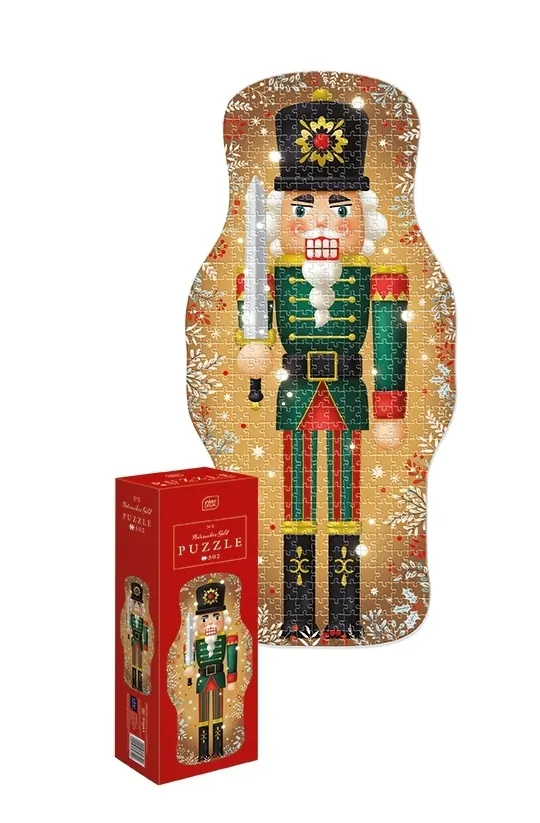 Puzzle 502: Shape Christmas 2 - Nutcracker Gold 5902277396129