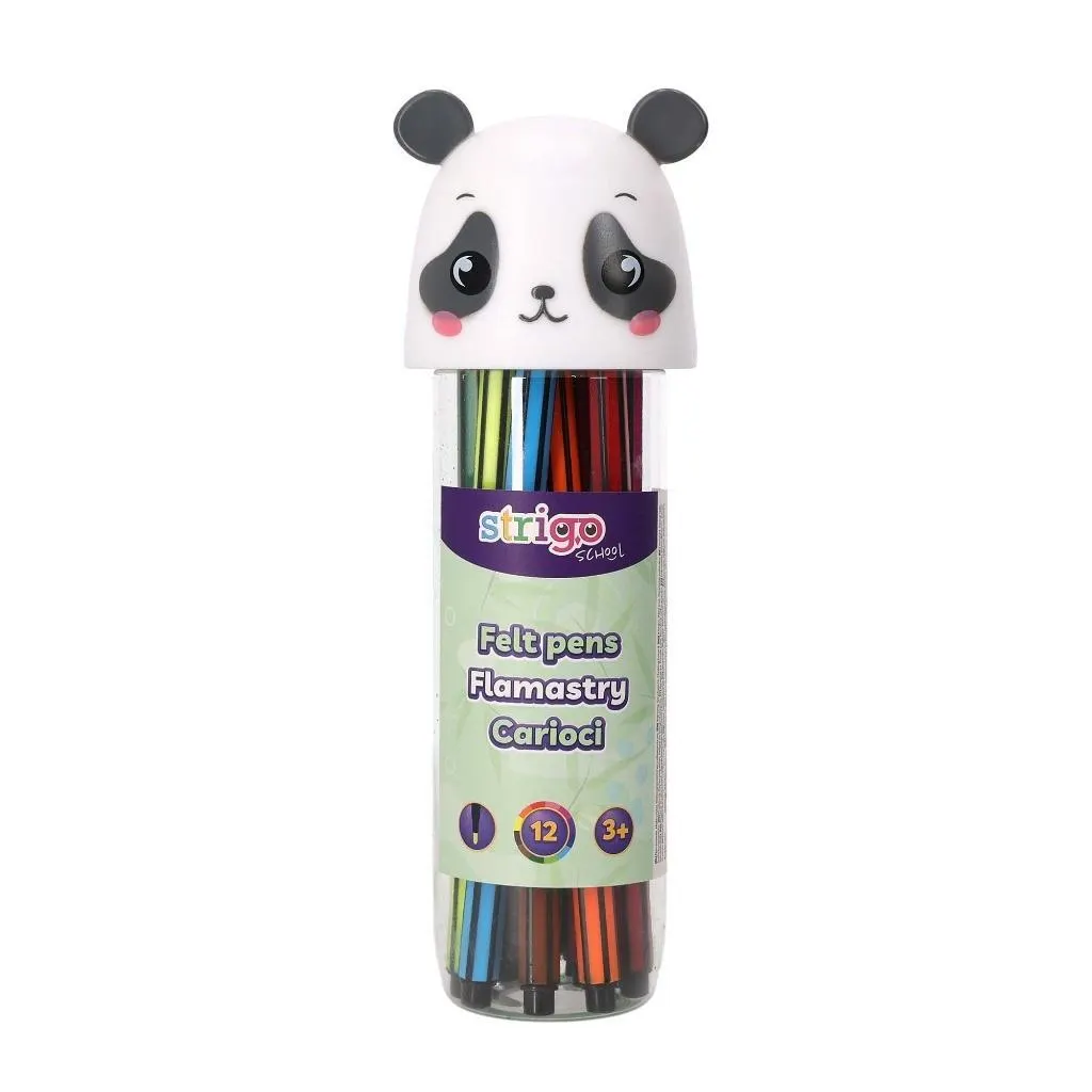 Flamastry Panda, 12szt  5905658882792