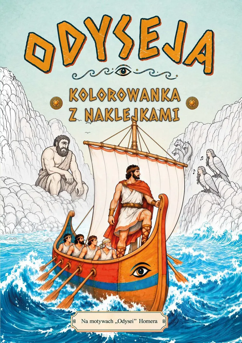 Odyseja. Kolorowanka z naklejkami  9788384620908