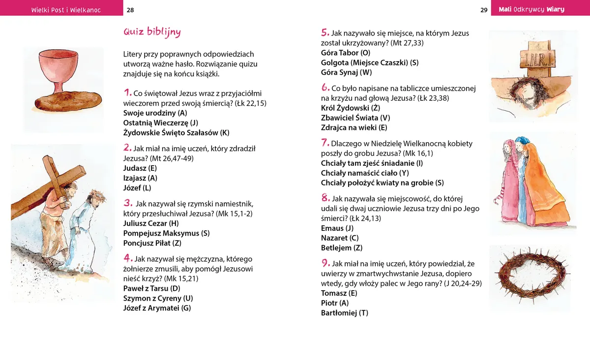Wielki Post i Wielkanoc. (seria: Mali Odkrywcy Wiary) 9788383534473