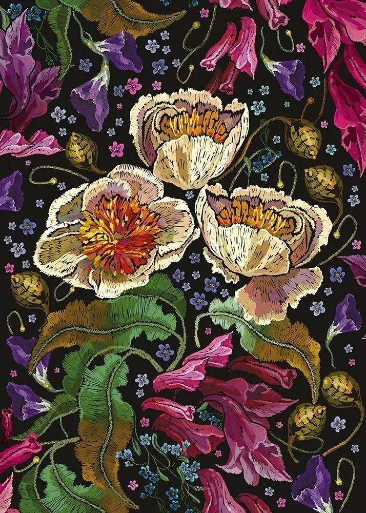 Interdruk, Puzzle 1000: Flowers 4 - Poppies 5902277367877