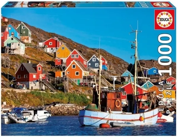 Puzzle 1000 elementów, Nordic houses (17745)  8412668177451