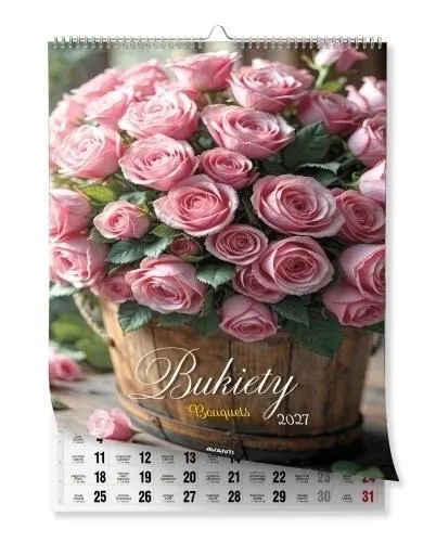 Kalendarz 2027 ścienny A3 Bukiety  5906448200789