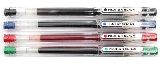 Cienkopis żelowy Pilot G-Tec-C4 Hi-Tecpoint - czarny (BL-GC4-B) 4902505139314