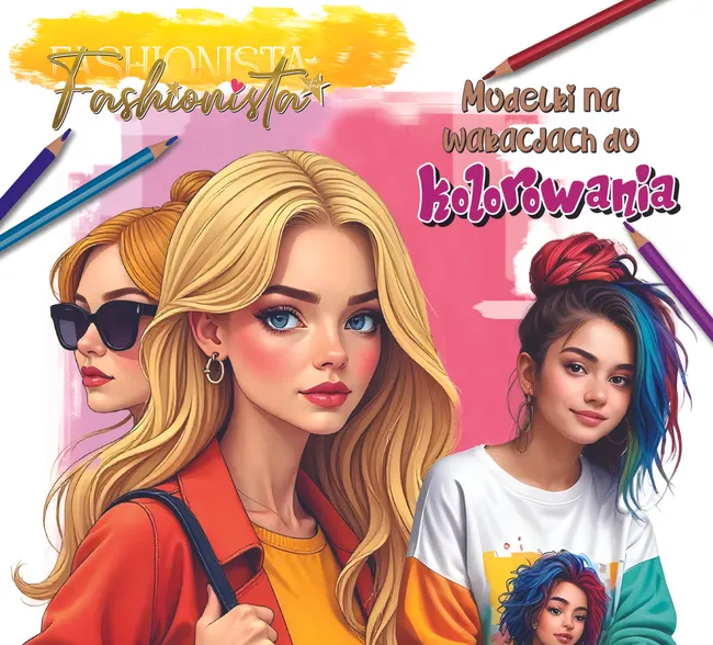 Fashionista. Modelki na wakacjach do kolorowania 9788383858661