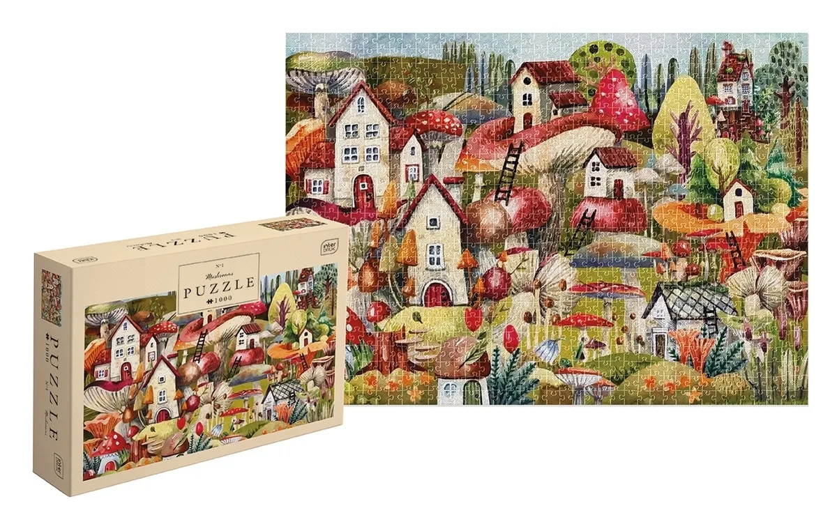 Puzzle 1000: Houses 1 - Mushrooms 5902277402004