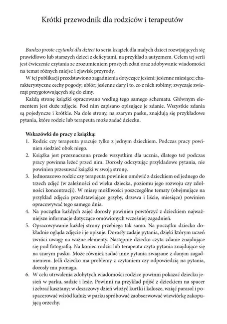 Jesień. Bardzo proste czytanki 9788383096803