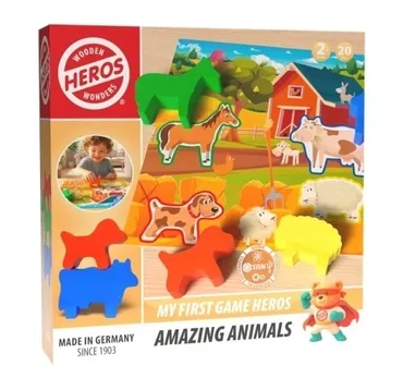 Heros Moja pierwsza Gra drewniana Niesamowite Zwierzęta 4255870200333