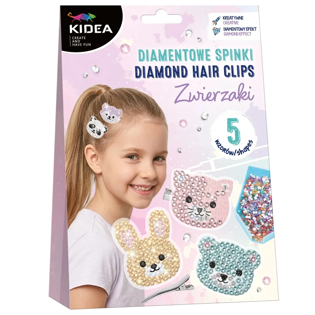 Kidea, Diamentowe spinki zwierzaki  5906601704307