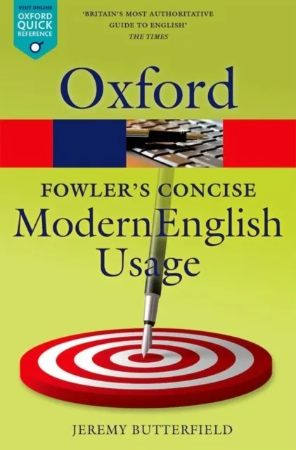 Fowler's Concise Dictionary of Modern English Usage 9780199666317
