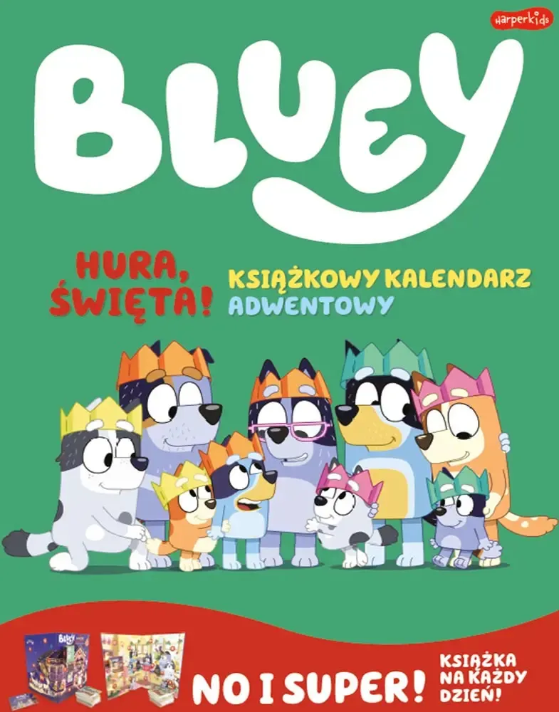 Bluey. Hura, Święta! Książkowy kalendarz adwentowy  9788329102261