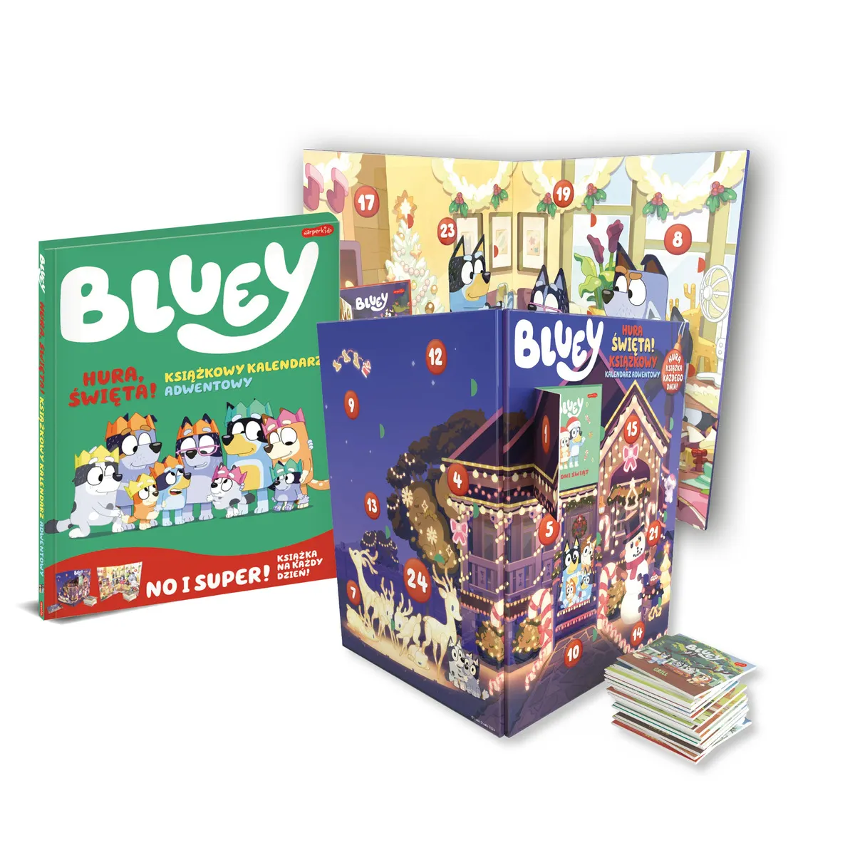 Bluey. Hura, Święta! Książkowy kalendarz adwentowy 9788329102261
