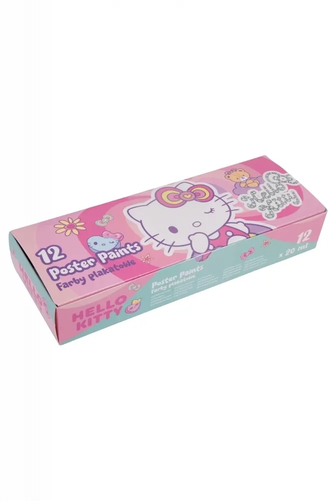 Coolpack, Farby plakatowe Hello Kitty - Pink 1, 20ml x 12 szt (10593PTR)  