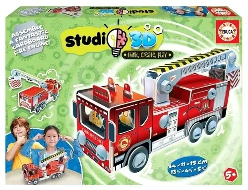 Educa Model 3D - Wóz strażacki  8412668191860