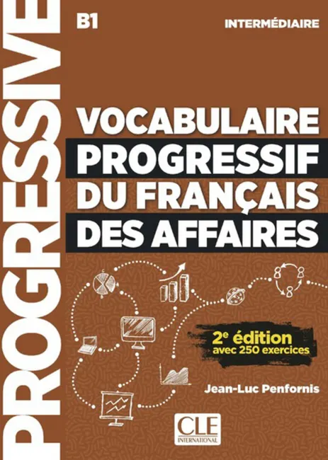 Vocabulaire Progressif du Francais des Affaires Intermediaire B1 2Ed książka + CD 9782090382228