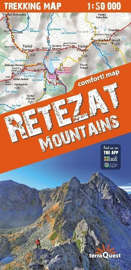 Trekking map Retezat Mountains 1:50 000  9788361155867