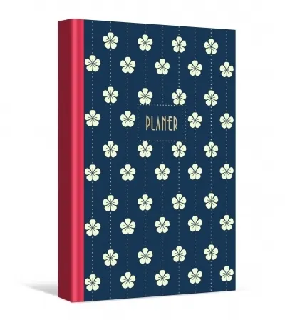 Planer dzienny białe kwiatki  5903981664580