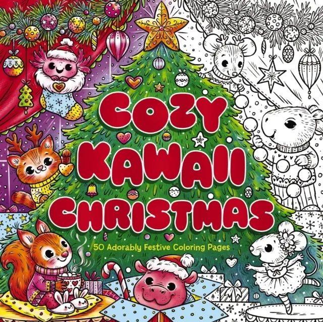 Cozy Kawaii Christmas: 50 Adorably Festive Coloring Pages  9781400355808
