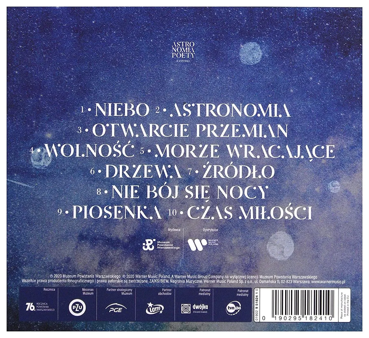 Astronomia poety. Baczyński (Digipack) 0190295182410
