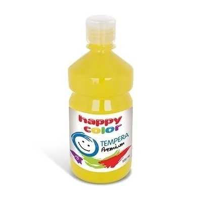 Farba tempera 500 ml - żółta  5905130107146