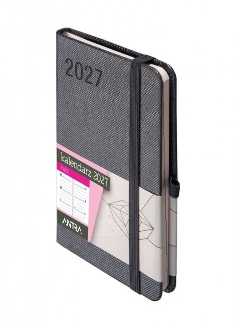 Kalendarz 2027 Rubi A6 tygodniowy - grafitowy 5904210099685