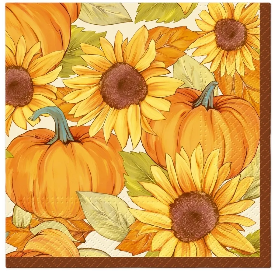 Serwetki papierowe 33 x 33 cm - Pumpkin sun  5906360207415