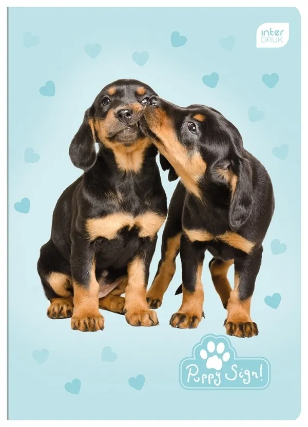 Zeszyt A5/16 kartkowy w kratkę Puppy Sign (305653) 5902277226921