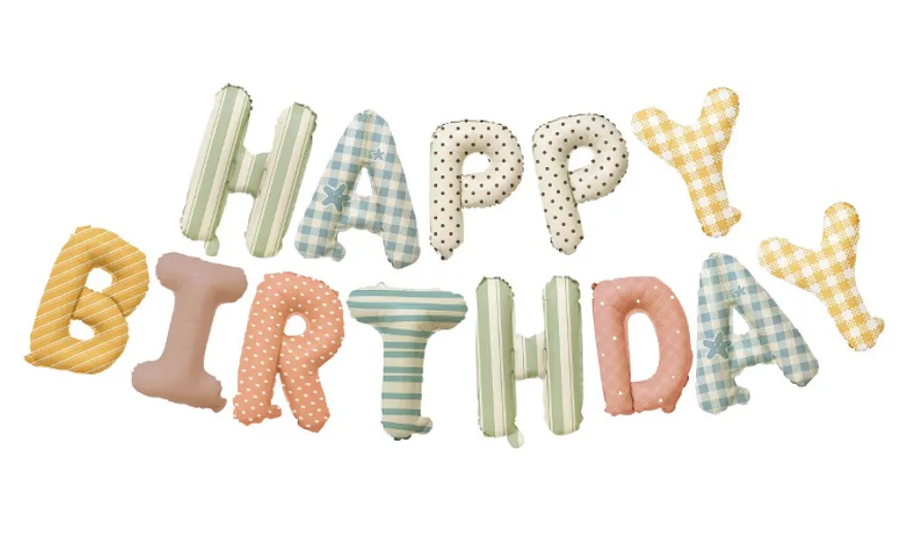 Girlanda balonowa napis Happy Birthday dł. 4m  5906639417828