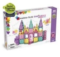 MAGNA-TILES - klocki magnetyczne Zamek Deluxe - 48 el.  850025176330