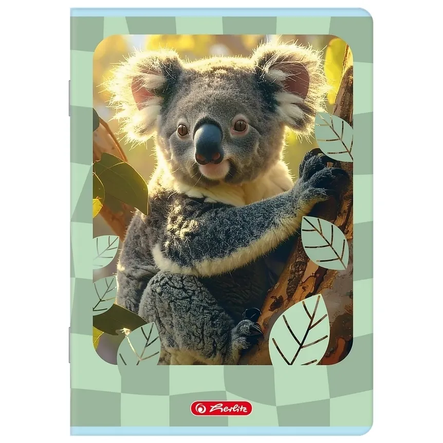 Zeszyt Herlitz Standard Animals A5/16k kratka, 1 szt 5904017457701