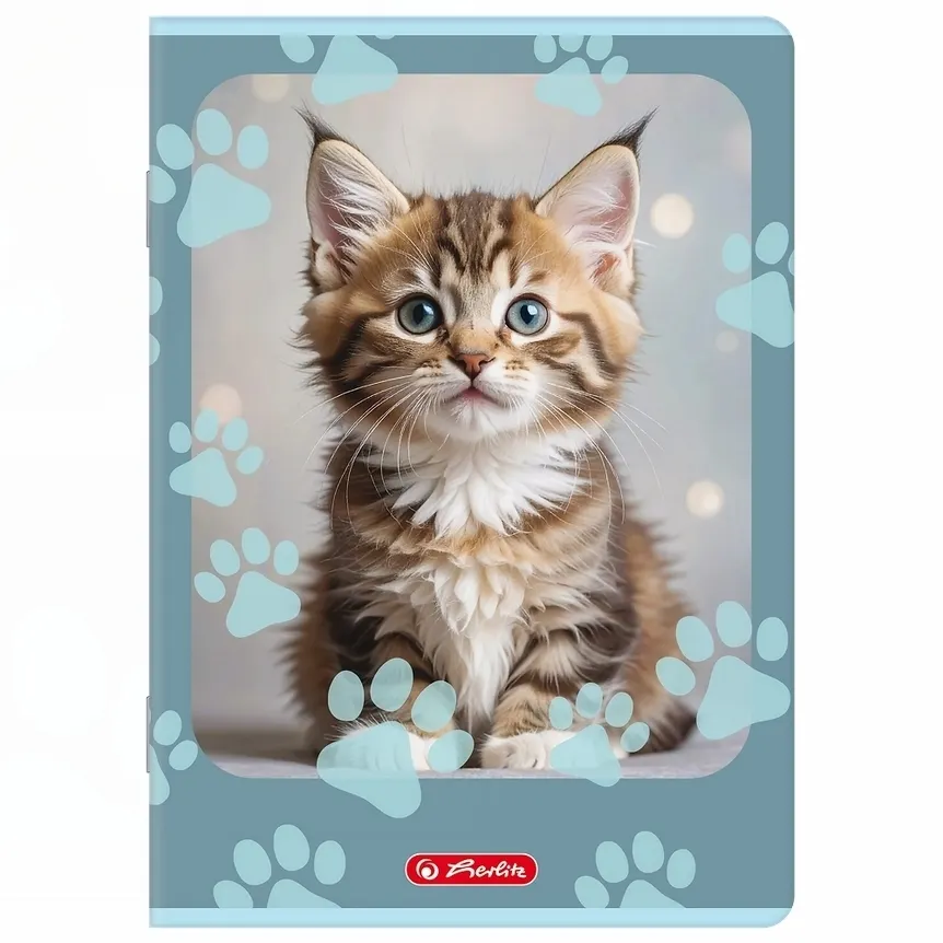 Zeszyt Herlitz Standard Animals A5/16k kratka, 1 szt 5904017457701