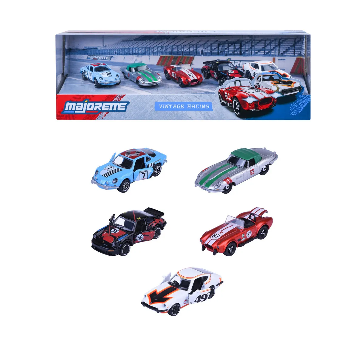 Majorette Vintage Racing 5-pak  3467452079997