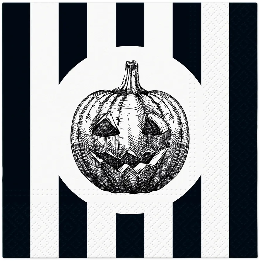 Serwetki papierowe 33 x 33 cm - Striped Pumpkin  5906360785623