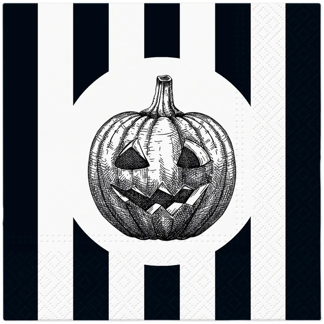 Serwetki papierowe 33 x 33 cm - Striped Pumpkin 5906360785623