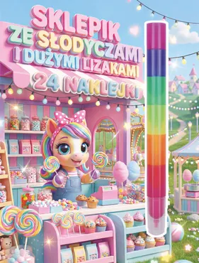 Sklepik ze słodyczami i dużymi lizakami 9788384246535