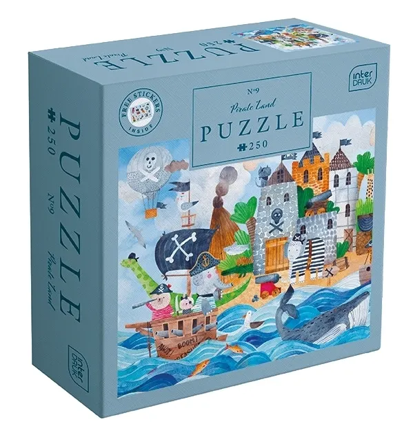 Interdruk, Puzzle 250: Kids 9 - Pirate Land  5902277405630