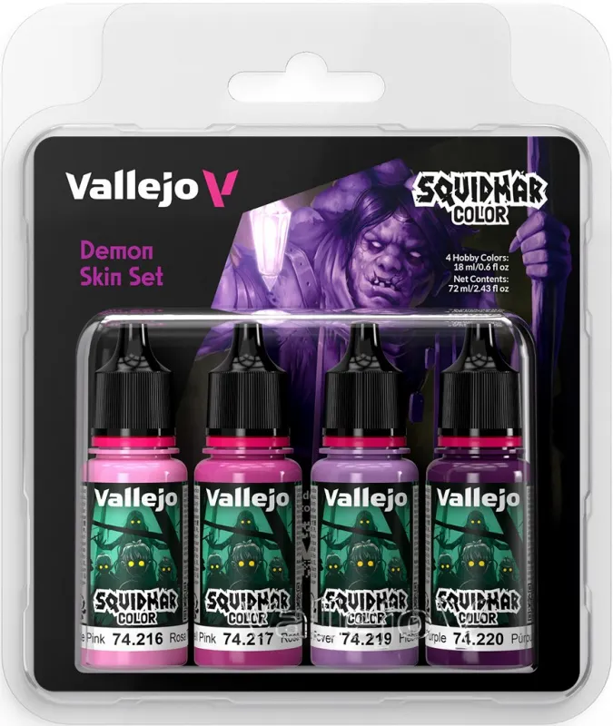 Vallejo: 74.308 - Squidmar Color - Demon Skin Set  8429551743082