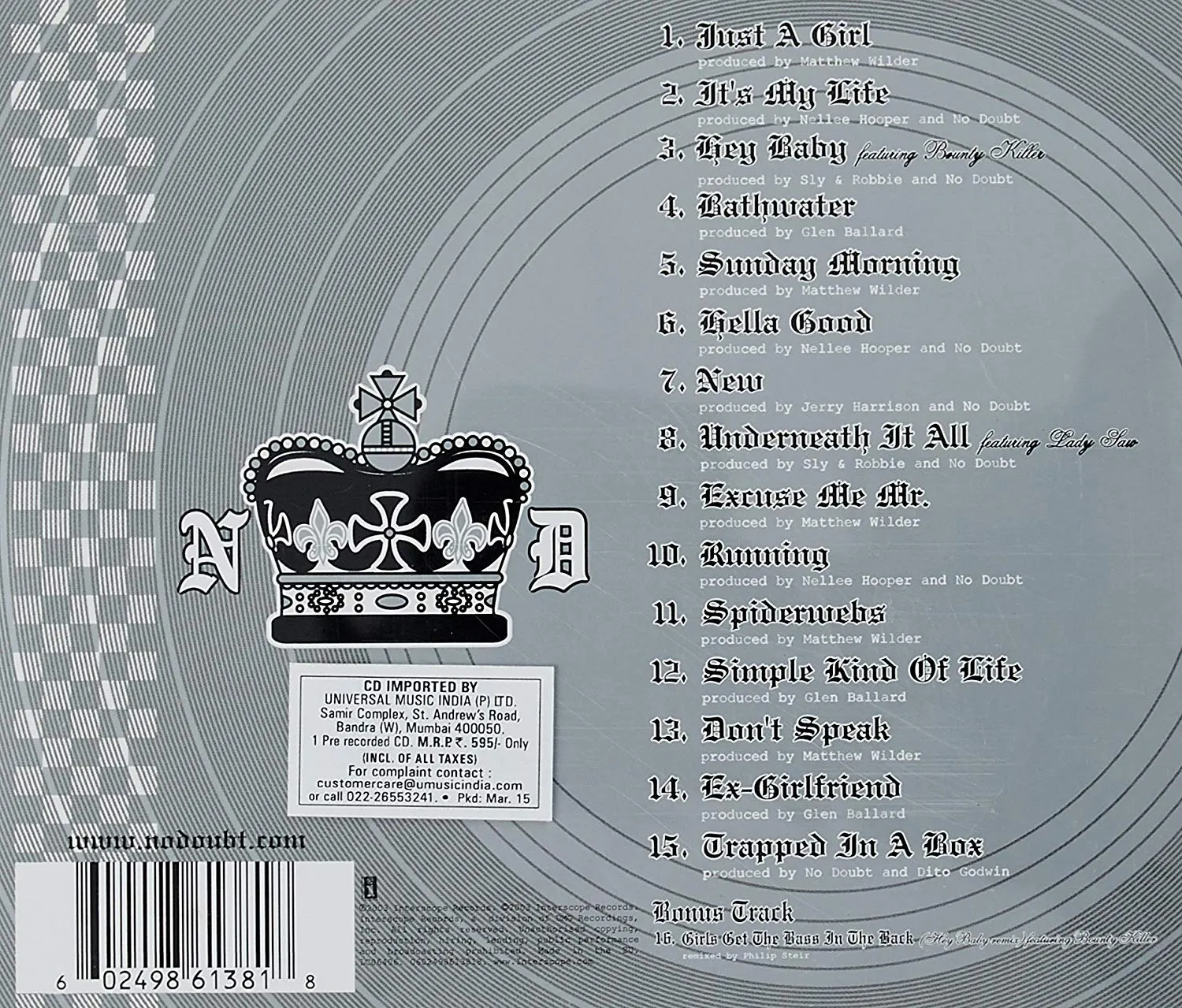 Singles 1992-2002 602498613818