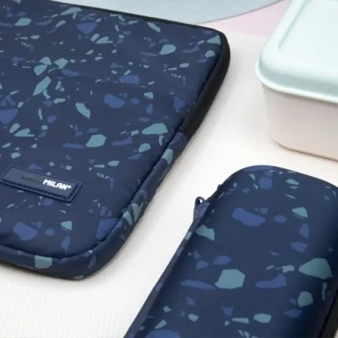 Etui na laptopa 13" Milan Terrazzo Blue Eco granatowe (085152TZB) 8411574084617