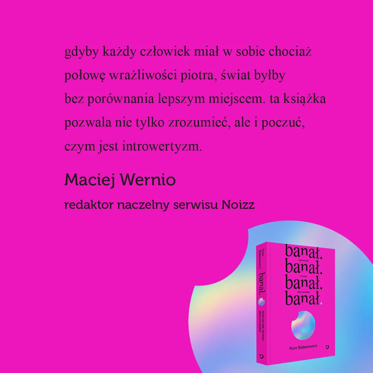 banał. możesz być sobą i nie musisz płacić za to wstydem 9788383990187